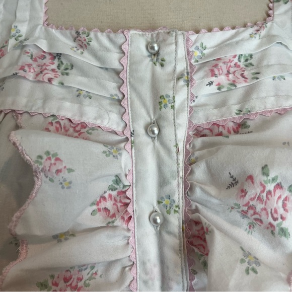 VINTAGE Gilligan O’Malley | Floral Ruffle Mumu Nightgown - Picture 7 of 9